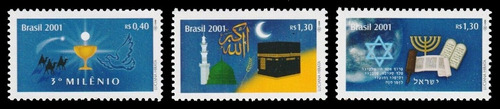 Religión - 3º Milenio - Brasil 2001 - Serie Mint - Yv 2061-3