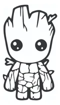 Comprar Calco Star Wars Baby Groot Vinilo Auto Moto Tuning 