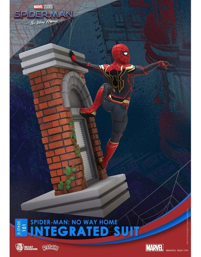 Beast Kingdom Diorama Spider Man No Way Home Traje Integrado