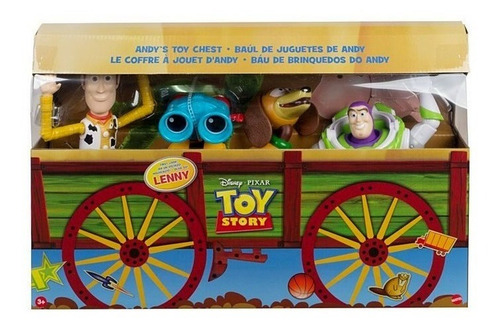 Imagem 5 de 5 de Baú Brinquedos Do Andy 04 Bonecos Toy Story Disney Original