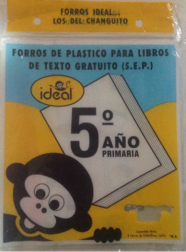 10 Forros D Plastico Para Libros De Texto  S E P 27.3 Cm