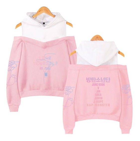 moletom com capuz bts love yourself tour