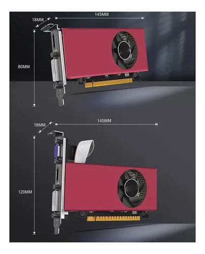 Tarjeta Gráfica Discreta Ddr5 Gt740 De 4 Gb Compatible Con V
