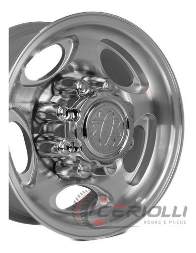 Roda Ford F250 Xlt Aro 16 8x170 Krmai M27 / Valor Unitário Cor Prata Diamantada 8x170