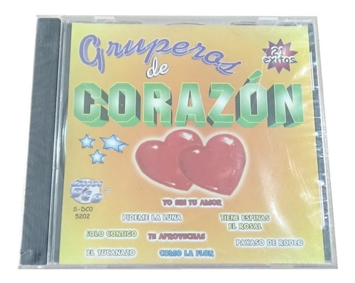 21 Exitos Gruperos De Corazon Cd Disco Compacto 2001 Dco 