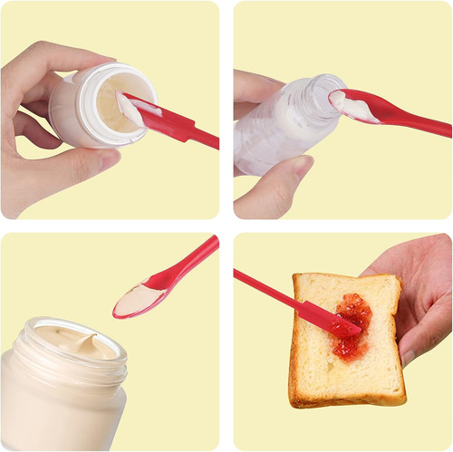 Juego De Mini Espátula De Silicona, 2 Espátulas De Maquillaj