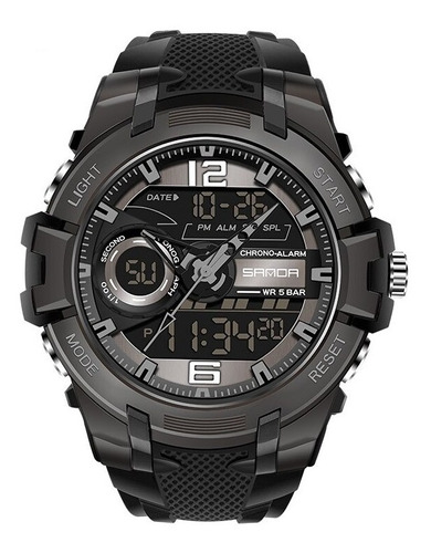 Reloj Deportivo Hombre Sanda 6015 Dual Timer