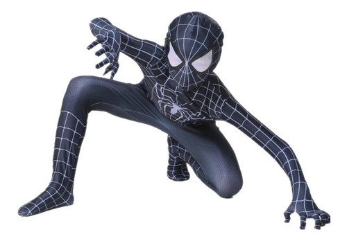 Imagem 1 de 5 de Fantasia Infantil Homem-aranha Fantasma Com Máscara Spider