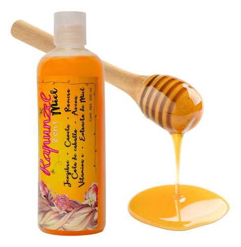 Shampoo Miel Vitamina E Crecimiento Brillo Anti Caspa Caida