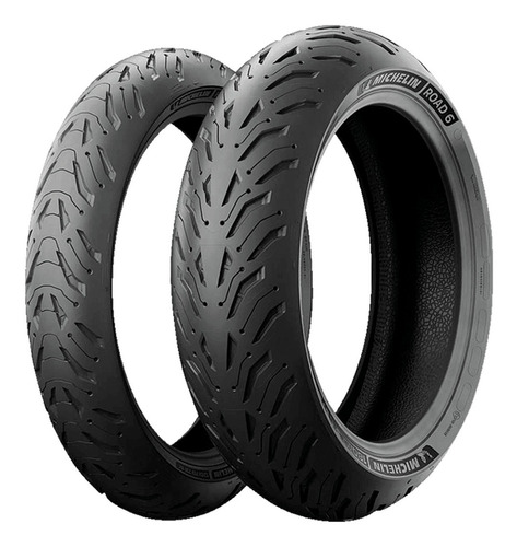 Par Pneu Michelin Road 6 120/70 Zr17 + 180/55 Zr17 Mt07 Mt09