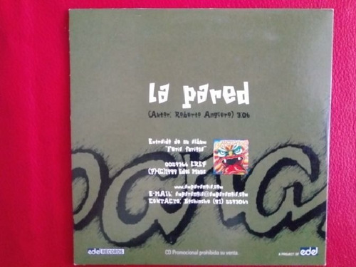 Cd Usado Amparanoia La Pared Leer Descripción Tz010 (Usado)