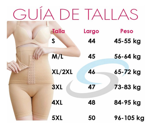 Imagen 10 de 10 de Panty Faja Short Doble Compresión Reductora Moldeadora M 114