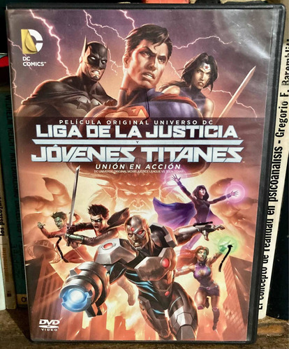 Dvd Liga De La Justicia Y Jóvenes Titanes. Película Original