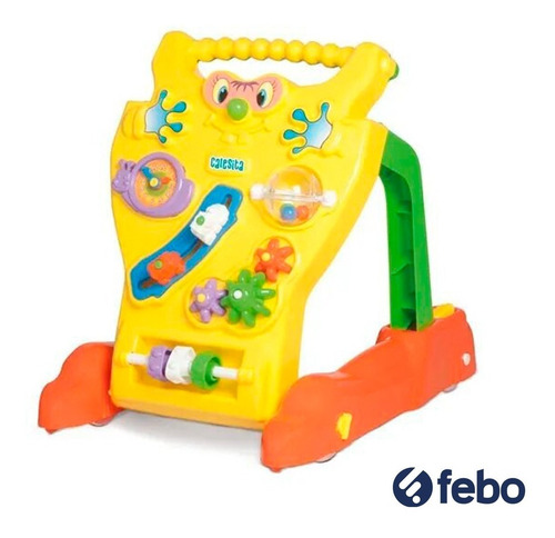 Caminador Bebe Andador C/ Actividades Colores Y Formas Febo