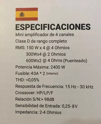 Mini Amplificador Full-Range Digital 4 Canales Treo NANOHD4 2400 Watts –  Audioshop México lo mejor en Car Audio en México