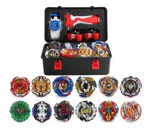 Juguete Top Beyblade Burst Bey Blade De 17 Piezas Con Caja