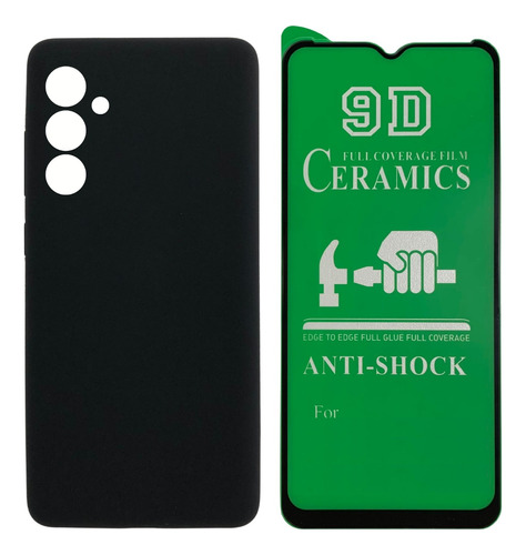 Estuche Forro Silicona + Cerámica Flexible Para Samsung A34