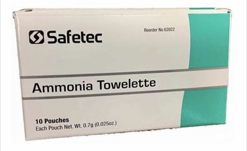 Ammonia Towelette- 1 Paquete Sales Inhalación Amoníaco