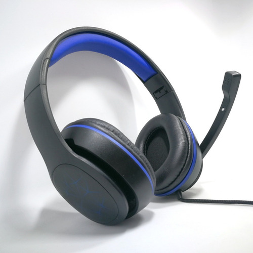 Auricular Headphones Gamer Con Microfono Y Cable Para Pc/ps4 Color Azul K8001