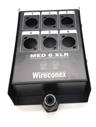 Caixa Medusa Painel C/ Prensa P/ Multicabo 6 Vias Wireconex