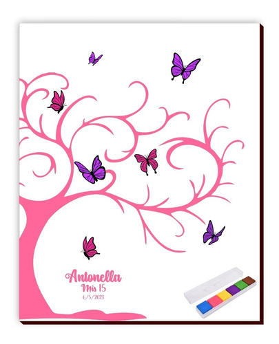 Nacimientos Baby Shower  Mural Huellas Y De Firmas 50 X 60