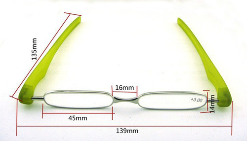 Imagen 8 de 8 de Gafas De Lectura 360 Giratoria Plegable Ligero Mini Hombres