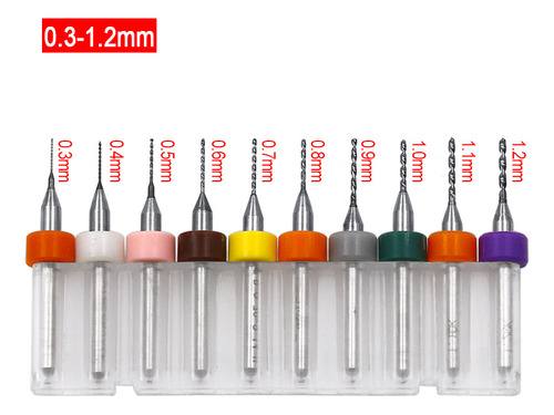 Broca Para Pcb De 1,5 A 2,4 Mm (10 Piezas), Brocas Para Pcb