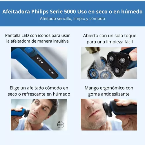 Afeitadora Philips 5000 Series Humedo O Seco Digital