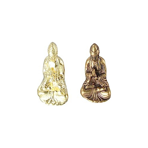 2 Piezas De Adornos De Estatua De Buda Sakyamuni Antiguos De