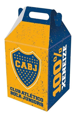 Caja Sorpresa X6u Boca Juniors Cumpleaños Fiestas Cotillon 