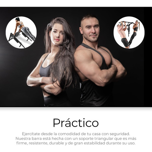 Barra De Dominadas Home Gym 8 Ejercicios Soporta 400kg