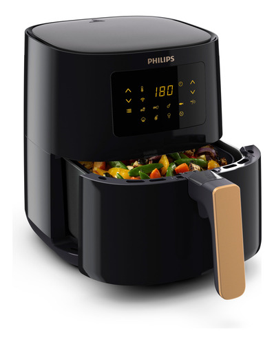 Freidora De Aire Philips Hd925580 Digital 4.1l Negra Negro