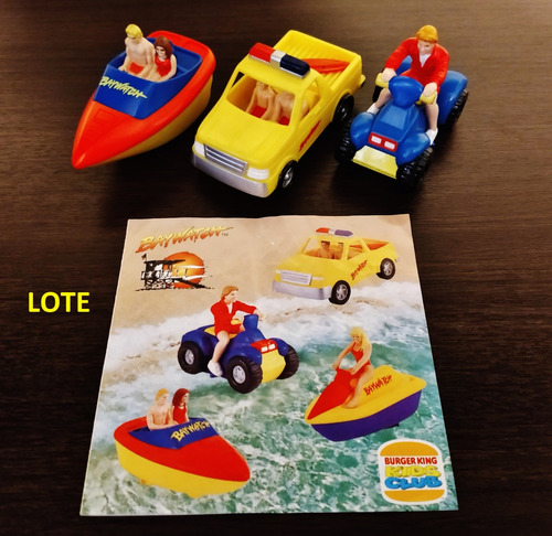 Lote Juguetes Baywatch Cajita Magica Burger King Club 1997