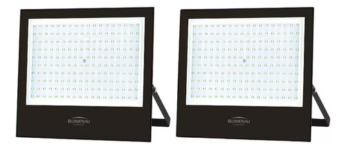 2x Refletor Holofote Led 400w Prova Dágua Branco Frio 6500k