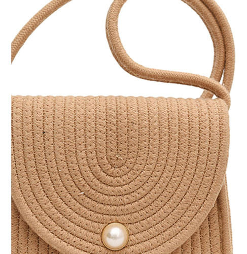 Bolso Bandolera Para Mujer, Playa De Verano, Bolso Caqui