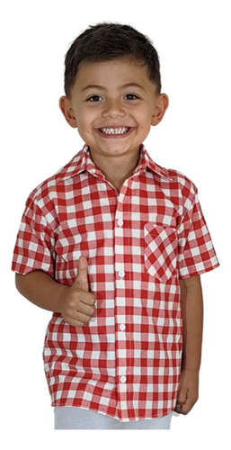 Camisa Xadrez Menino Criança
