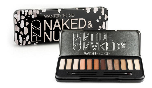 Paleta De Sombras Wanted To Go Naked & Nude Petrizzio 