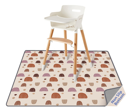 Blissful Diary Baby Splat Mat For Under High Chair, 51 X 51