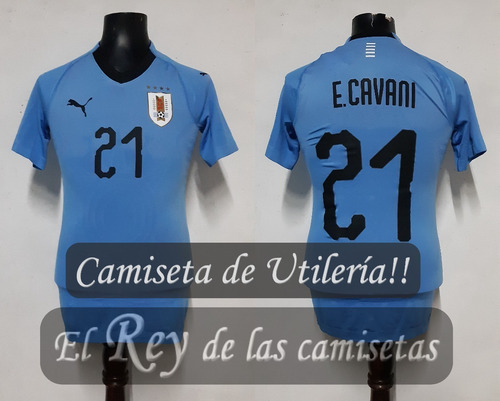 Camiseta De Utileria De Uruguay Usada Por Cavani China Cup!!