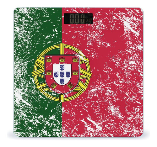 Body Weight Scale Led Display Digital Portugal Retro Flag B.