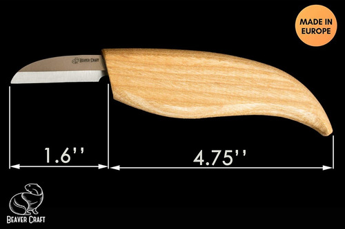 Imagen 2 de 6 de Cuchillo Beaver Craft Madera Ebanisteria Ukrania Javilandia