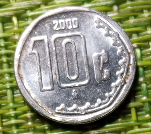 Moneda De 10 Centavos 2000 Sin Circular Brillo Original. 