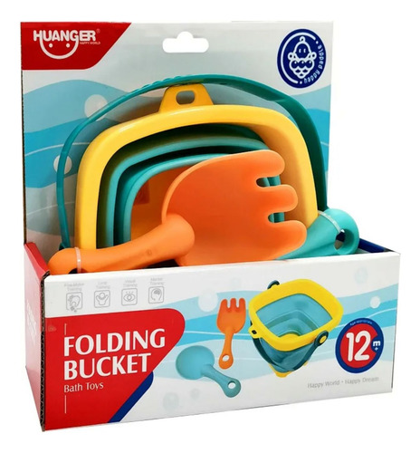 Balde Plegable Para La Playa Con Accesorios Para Niños/bebés