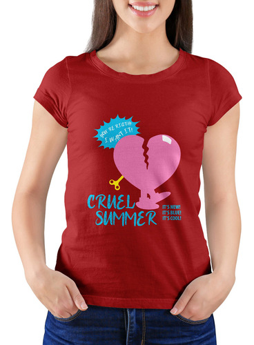 Playera Cruel Summer I Want It Cuello U Para Mujer