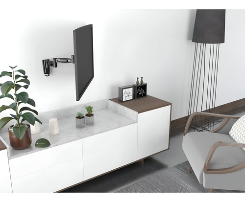 Soporte De Pared Manhattan Para Pantalla De 23'' A 43'' 20kg Negro
