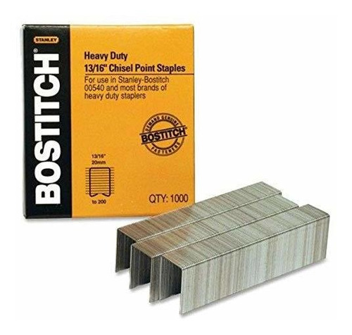 Bostitch Heavy Duty Premium Grapas, ******* Hojas, 13-16 Inc