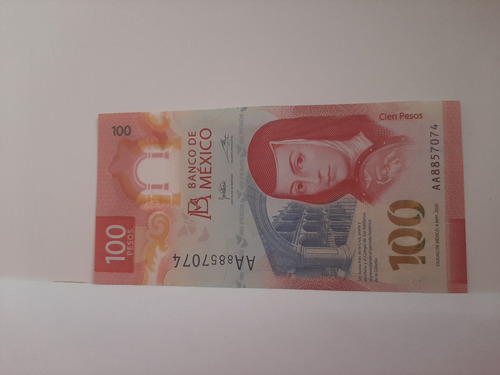 Billete De 100 Pesos Nuevo Serie Aa En Perfectas Condiciones