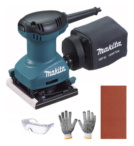 Lijadora Orbital Makita 114x140mm 180w 220v + Regalos -sc-