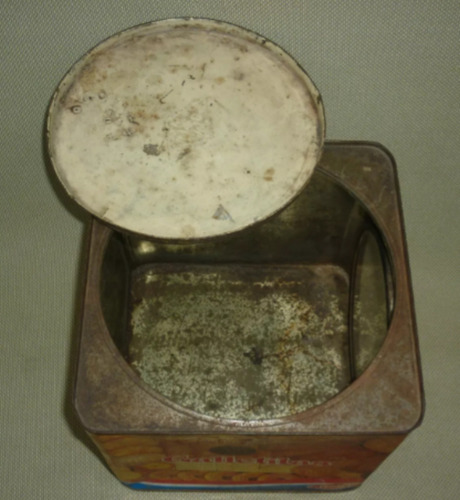 Lata De Galletas Famosa Con Vidrio (Usado)