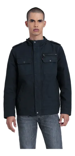 ANDESLAND OUTDOOR APPAREL Chaqueta Bomber Casual Negra Hombre